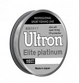 Леска ULTRON Elite Platinum 0,20 мм, 100 м, 5,0 кг, серебристый